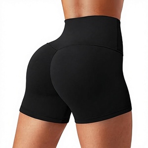 Shorts Deportivos de Cintura Alta para Mujer, Personalizados por el Fabricante, Suaves como la Mantequilla, Transpirables, de Secado Rápido, para Entrenamiento, Gimnasio, Yoga, Correr, Atletismo - Product Image 1