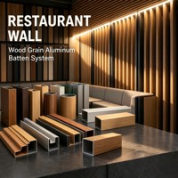Plafond à lamelles en aluminium sur mesure, livraison rapide, intérieur public, classe A2 ignifuge