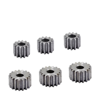 1pc 1M 8T-20T Mod Cylindrical Flat Pinion Spur Gear with 45# Steel 1 Mod Retaining Rings with 8-19 Teeth
