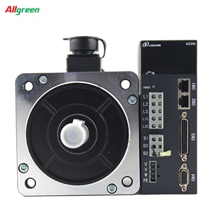 Allgreen Top Cnc Stor Servo Motor 400W 17 Bit Incremental 5 Pares de Polos y Kit de Servocontrolador AC220V 1.27Nm 3000rpm - Product Image 1