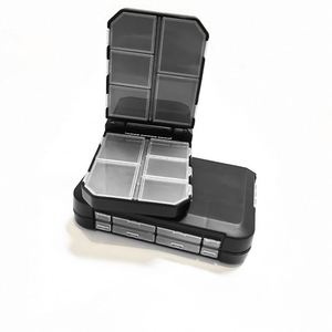 Organisateur de pilules hebdomadaire haute clarté avec 10 compartiments et couvercles à clipser - Product Image 2