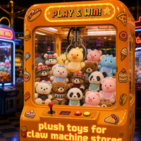 Animaux en peluche en gros pour machines à griffes, opérateurs d'arcades, centres d'activités familiales et locations de jeux événementiels