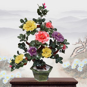 Creative<span class=keywords><strong>หยก</strong></span>จําลองPeonyดอกไม้เครื่องประดับดอกไม้ปลอมBonsaiห้องนั่งเล่นตกแต่งตกแต่งโต๊ะหัตถกรรมHomeอุปกรณ์เสริม - Product Image 1