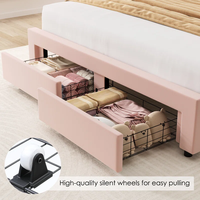 Populaire Simple Moderne Belle Princesse Lit Dessin Animé Shell Lit Lit D'enfant Avec Tiroirs De Rangement
