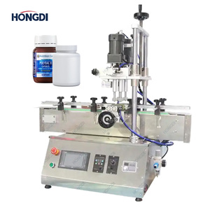 Machine de bouchage automatique pour bouteilles d'huile de piment et d'eau minérale, pour bouteilles rondes et carrées - Product Image 2