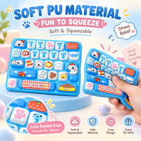 Jouet anti-stress en PU souple, motif animaux de dessin animé, mignon et kawaii, 4 designs assortis, vente en gros