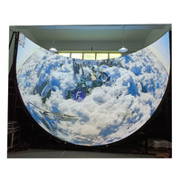 Pantalla LED Hemisférica Inmersiva, Pantalla LED Interna Virtual, Pantalla de Video Esférica de Media Esfera