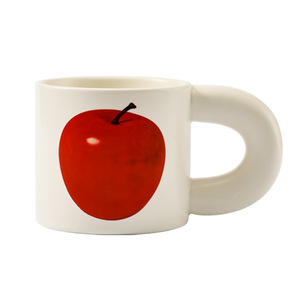 Tazza in Ceramica Stile Nordico con Motivo a Mela Senza Coperchio, Tazza per <span class=keywords><strong>Caffè</strong></span> e Tè per Ufficio e Camera da Letto, Design Carino e di Alta Qualità - Product Image 5