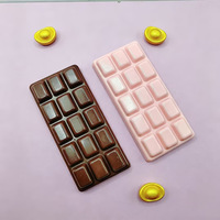 Barre de chocolat anti-stress en TPR, jouet à presser doux et mignon à rebond lent pour enfants et adultes, cadeau relaxant multi-scènes