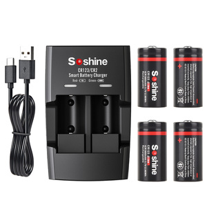 Soshine <span class=keywords><strong>Batterie</strong></span> <span class=keywords><strong>rechargeable</strong></span> Li-ion <span class=keywords><strong>CR123</strong></span> RCR123 16340 800mAh 3.7V <span class=keywords><strong>Batterie</strong></span> <span class=keywords><strong>rechargeable</strong></span> au lithium-ion en gros - Product Image 6