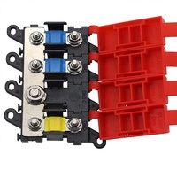Porte-fusibles MIDI 3 voies pour automobile, marine, bateau, audio de voiture, blocs de fusibles en laiton 30A 60A 100A 200A, fusibles à visser