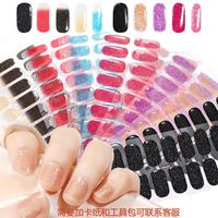 Pegatinas de Gel UV para Uñas, Impermeables, Autoadhesivas, Delgadas y Brillantes, Tiras Decorativas para Uñas Libres de BPA, Kit de Pegatinas para Manicura