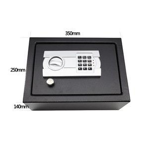 Coffre-fort électronique H14 140x250x350mm à fixation murale, antivol, pour la maison et le bureau - Product Image 1