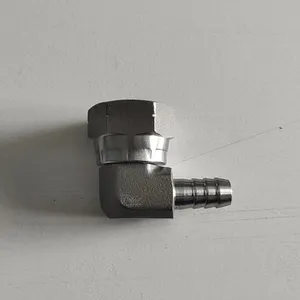 Gomito spinato ad alta pressione in acciaio inossidabile 1/2 ''BSP girevole femmina a gomito per tubo flessibile da 10mm