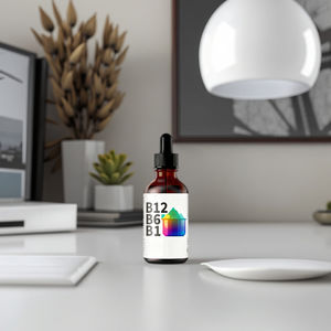 Gotas de Complejo de Vitamina <span class=keywords><strong>B</strong></span> Personalizadas, Fórmula Líquida Oral de 60 ml, Apoya la Energía, la Salud del Cerebro y el Corazón con los Ingredientes Clave B1, B6 y B12 - Product Image 5