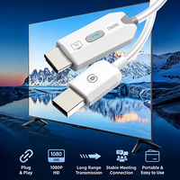 Transmitter Receiver HDTV Nirkabel 1080P 30m 5GHz Extender 8 TX ke 1 RX Kit Video Audio untuk TV Proyektor PC