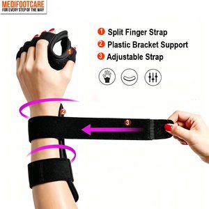 Férula de mano para recuperación post-ictus con soporte para 5 dedos, previene el curvado de los dedos y las contracturas de Dupuytren - Product Image 4