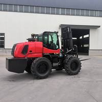 Chariot élévateur tout-terrain à moteur diesel, empileur 4x4, équipement de levage tout-terrain pour la manutention des matériaux, le chargement et le transfert de marchandises