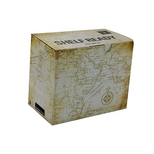 Mystery parcel box Custom paper box for Photo Frame with world map