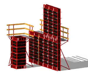 Concrete Wall Formwork TECON HETO Frame Formwork Adjustable Walls And Column Steel Formwork Panel Lardge Area Shuttering For Concrete Constructions