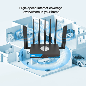 Soporte <span class=keywords><strong>Mesh</strong></span> KuWFi Two Sim Card 3000M 5g Lte Wifi6 Indoor VPN Sdx62 Dual Band Enterprise Level 5g Cpe <span class=keywords><strong>Router</strong></span> con puerto Gigabit - Product Image 3