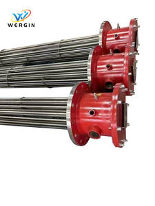 380 В 415 В 10 кВт 15 кВт Электрический погружной трубчатый нагреватель из нержавеющей стали с фланцем для нагрева воды - Product Image 2