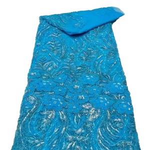 Dernière Broderie <span class=keywords><strong>Suisse</strong></span> Voile Dentelle Tissu Sequin Français Dentelle Coton Dentelle pour Dame Vêtement - Product Image 3