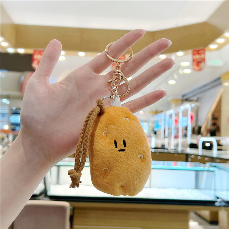 Exploded Potato Pendant - Cute Trinket Plush Key Chain