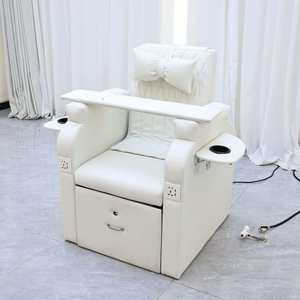 Hot Sale Modern Luxury Led Light Pink Salon Reclining Manicure Chair Luxury Foot Pedicure Multifunctional Spa Chair With Massage - Product Image 5