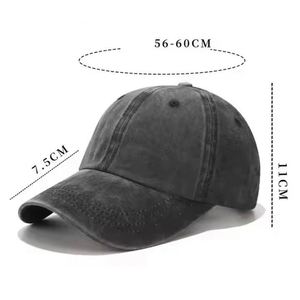Unisex 100% Cotton 6-Panel Sport <b>Hat</b> New Design Distressed Baseball Cap Adjustable Strap Custom Embroidery Logo Terry Checked - Product Image 3
