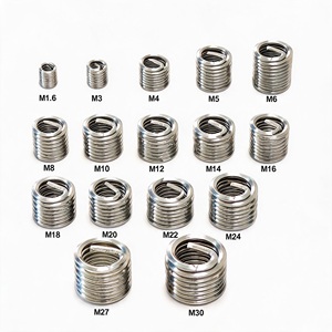 Insert fileté en acier inoxydable 304 GB24425.1, insert de <span class=keywords><strong>réparation</strong></span> de <span class=keywords><strong>filetage</strong></span> métrique <span class=keywords><strong>Helicoil</strong></span>, douille filetée pour applications industrielles et automobiles en métal - Product Image 1