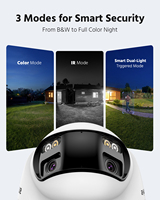 ANNKE 8CH 12MP H.265 + PoE NVR 2pcs 4K PoE IP Dual Lens Smart Dual Light Panoramic Turret Camera Security Surveillance System