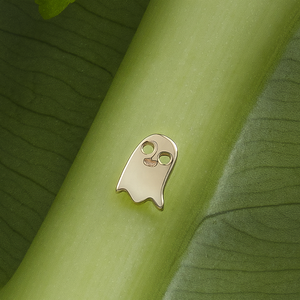 14KT ใหม่ giometal ผีด้านบนสีเหลืองทองเจาะ earringstragus จมูกเครื่องประดับ Threadless หรือเกลียว - Product Image 2