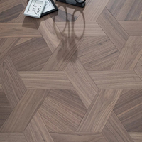 Plancher en bois mosaïque hexagonal |   Motif de parquet en nid d'abeille géométrique |   Chêne d'ingénierie haut de gamme pour appartements