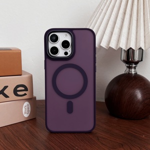 Custodia per Telefono di Lusso in Colori Pastello Traslucidi Opachi per <span class=keywords><strong>iPhone</strong></span> <span class=keywords><strong>11</strong></span> 12 13 14 15 16 17 <span class=keywords><strong>Pro</strong></span> <span class=keywords><strong>Max</strong></span> con <span class=keywords><strong>Protezione</strong></span> Magnetica - Product Image 1