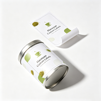 Etiquetas Personalizadas Haoxuan para Empaques de Té, Coloridas, de Película PET Blanca Brillante, Adhesivas e Impresas para Bolsas, Frascos y Cajas