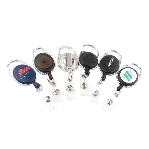 Heavy Duty Retractable Badge Holder Reel Medical Nurse Name Badge Reel Retractable Name Badge Reel With Metal Alligator Clip