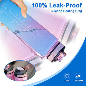 Bouteille d'eau de sport <span class=keywords><strong>Ksport</strong></span> Kb02 1000ML, sans BPA, sans toxines, en plastique Tritan, design anti-fuite, légère, logo personnalisé - Product Image 2