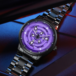 Nouvelle Montre-bracelet à Quartz Officielle 3D Originale Rotative en Gros, Étanche, Anime Rinnegan pour <span class=keywords><strong>Sasuke</strong></span> - Product Image 3
