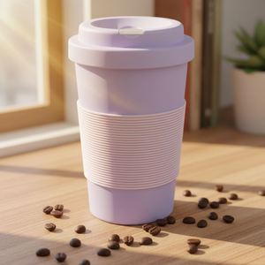 Mug en PLA biodégradable de luxe personnalisé, 15 oz, sans BPA, tasse à café anti-fuite, cadeau personnalisable et souvenir de mariage, gobelet de voyage réutilisable - Product Image 1