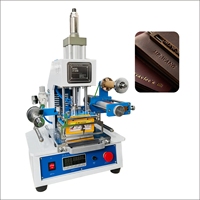 Machine à estamper à chaud semi-automatique pneumatique pour cuir 220V Nouveau
