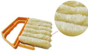 Outil <span class=keywords><strong>de</strong></span> nettoyage pour rails <span class=keywords><strong>de</strong></span> portières <span class=keywords><strong>de</strong></span> voiture, rebords <span class=keywords><strong>de</strong></span> fenêtres, persiennes, fentes, brosse <span class=keywords><strong>de</strong></span> nettoyage double face - Product Image 2