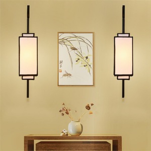 Lámpara de pared de estilo chino LED E27 con interruptor de control para iluminación del hogar, dormitorio, sala de estar y pasillo - Product Image 5