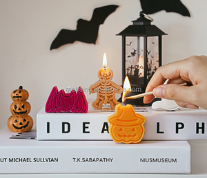 เทียนคริสต์มาสที่ไม่ซ้ำกันในค้างคาว, กะโหลกศีรษะและรูปทรงอื่นๆของขวัญ<span class=keywords><strong>วัน</strong></span><span class=keywords><strong>เกิด</strong></span>น่ากลัวสำหรับเพื่อน - Product Image 6