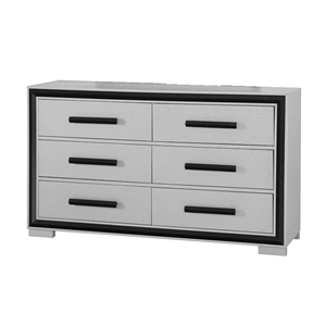 Cómoda Moderna y Duradera de Madera de Roble en Gris y Negro para Dormitorio y Sala de Estar - Product Image 6