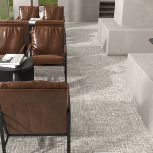 Modern Geometric Carpet Tiles Rectangle Office Floor Covering Non-Slip Backed Commercial Use Low Pile - Product Image 1