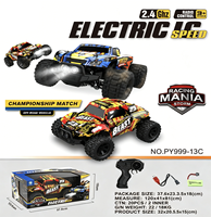 Voiture télécommandée pour enfants garçons à l'échelle 1:18 avec câble USB, télécommande 5 canaux, portée de 20 m, haute vitesse et lumières - Prête à l'emploi