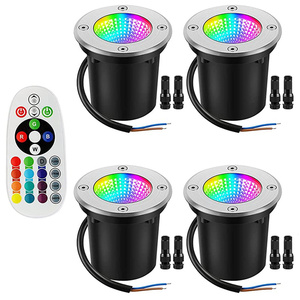 10W extérieur coloré RGB LED enterré lumière souterraine IP67 encastré rez-de-chaussée lampe de jardin pont <span class=keywords><strong>terrasse</strong></span> creusée veilleuse - Product Image 6