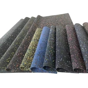 Bền màu đen EPDM 2 mét phòng tập thể dục cao su Mat sàn thể thao cao su slab sàn gạch lát sàn CuộN - Product Image 3