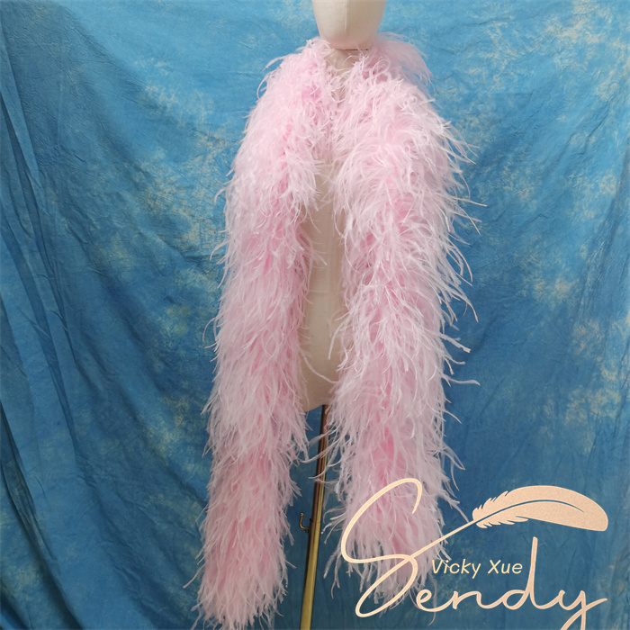 羽毛ドレス用ソフトセクシー6 Plyダチョウフェザーボア卸売人気